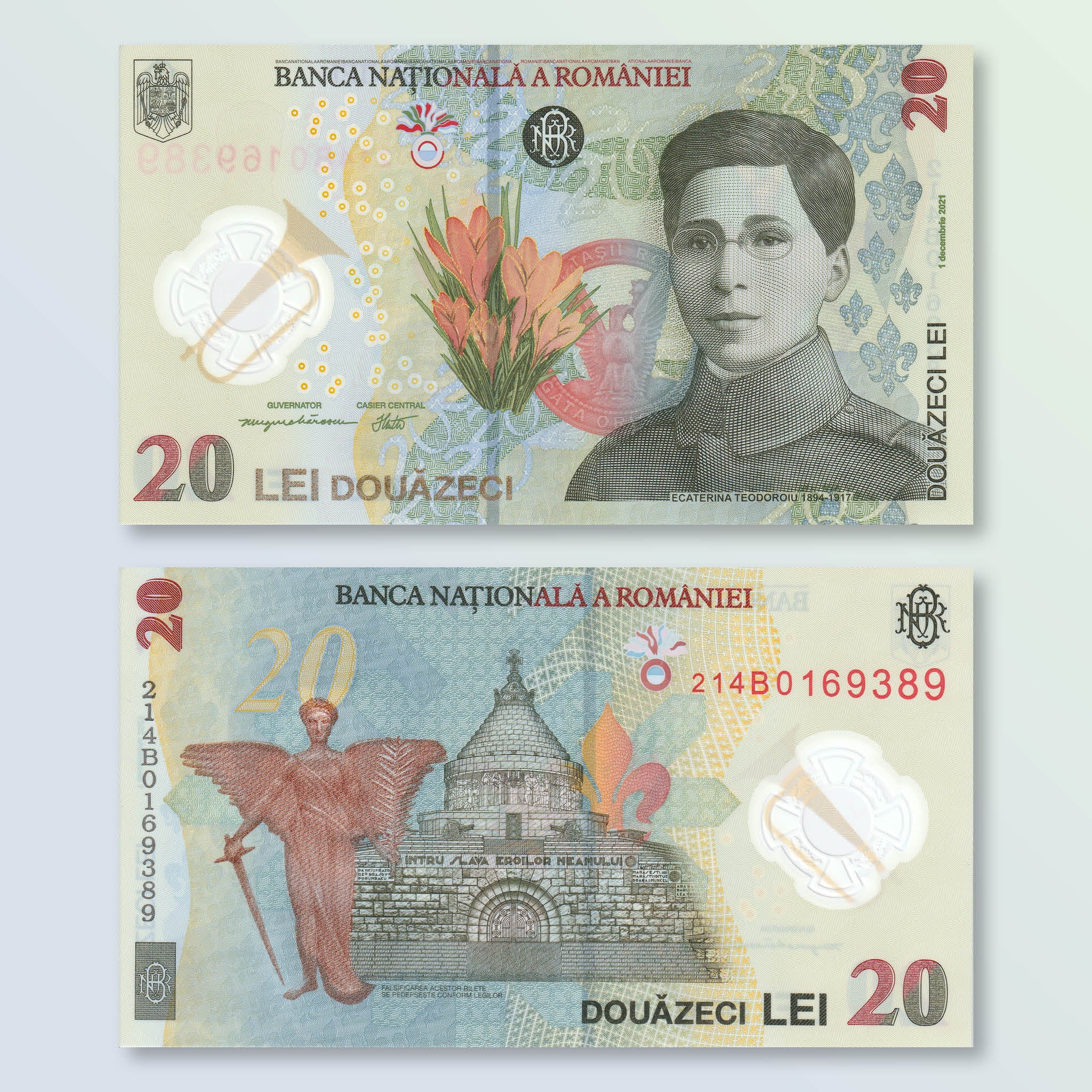 Romania 20 Lei, 2021, B293a, UNC - Robert's World Money - World Banknotes