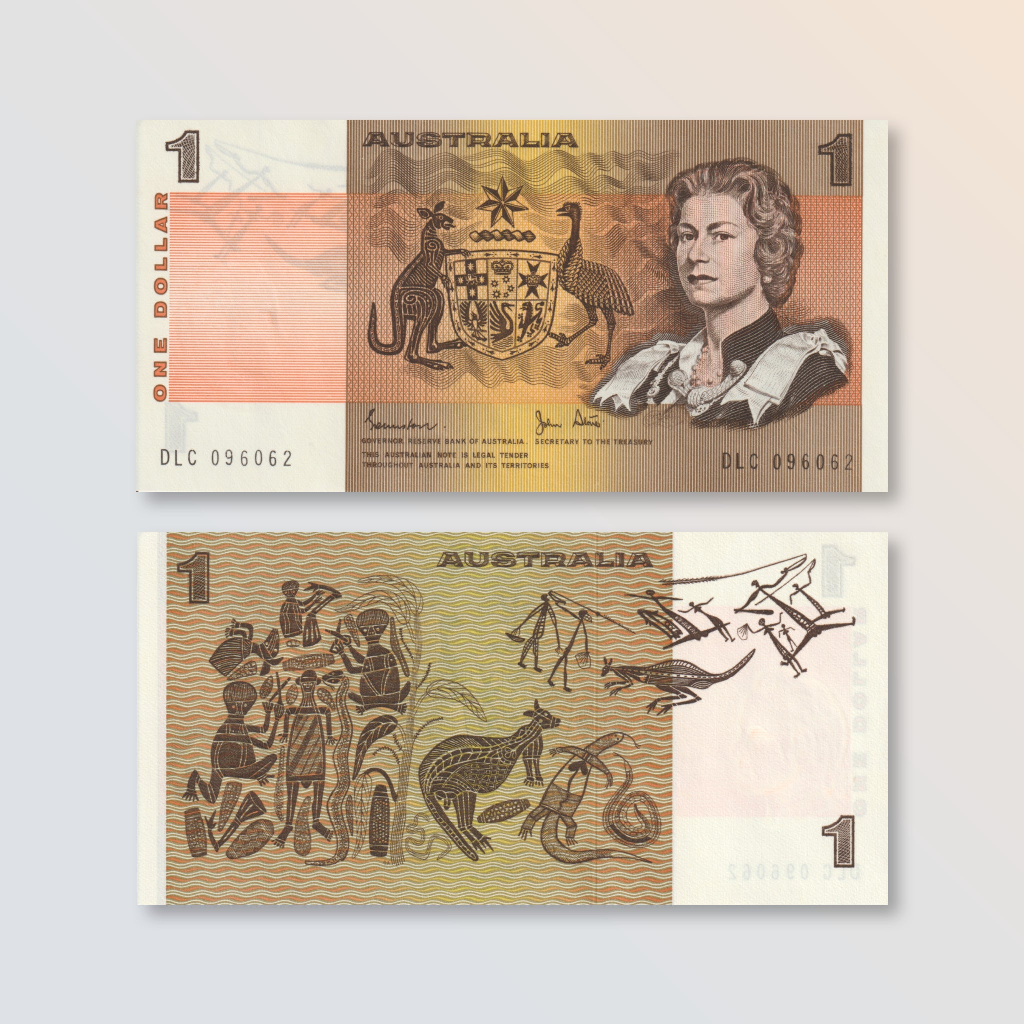 Australia 1 Dollar, 1982, B210g, P42d, UNC - Robert's World Money - World Banknotes