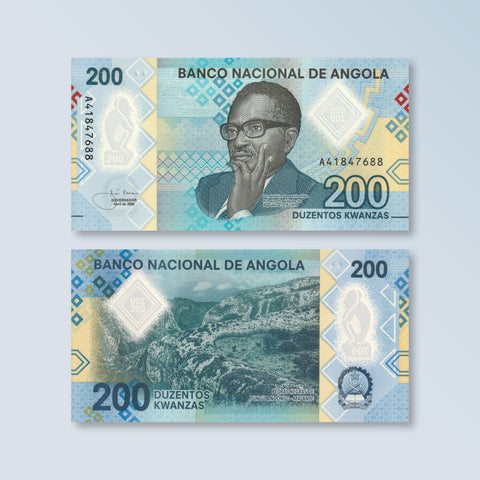 Angola 200 Kwanzas, 2020, B557a, UNC - Robert's World Money - World Banknotes
