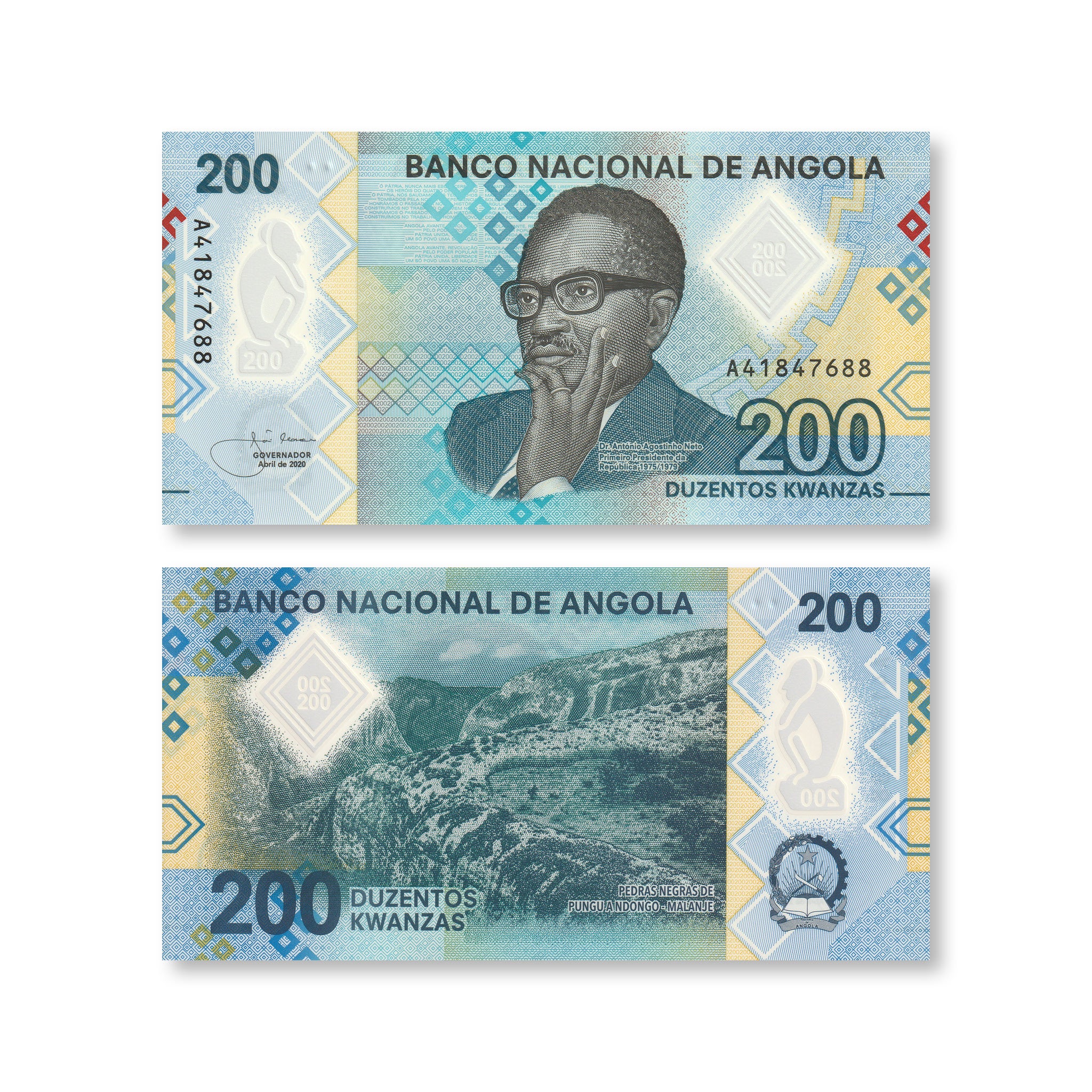 Angola 200 Kwanzas, 2020, B557a, UNC - Robert's World Money - World Banknotes