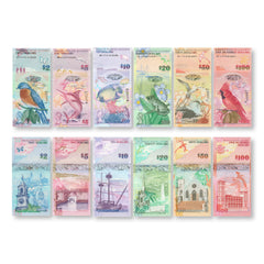 Bermuda Full Set: 2–100 Dollars, 2009, B230–B236, P57–P62, UNC