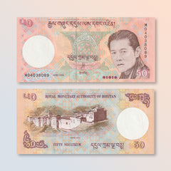 Bhutan 50 Ngultrum, 2008, B220a, P31a, UNC