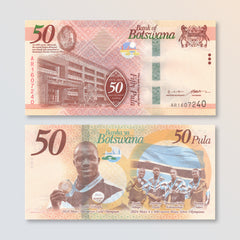 Botswana 50 Pula, 2025 Commemorative, B131a, UNC
