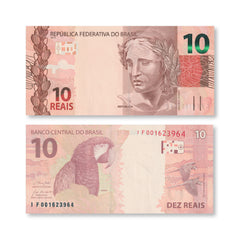 Brazil 10 Reais, 2010 (2019), B876e, P254, UNC