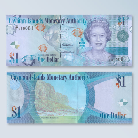 Cayman Islands 1 Dollar, 2010, B218a, P38a, UNC - Robert's World Money - World Banknotes