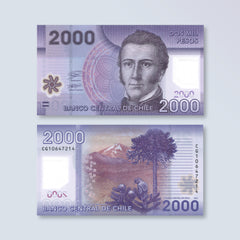 Chile 2000 Pesos, 2021, B297g, P162, UNC