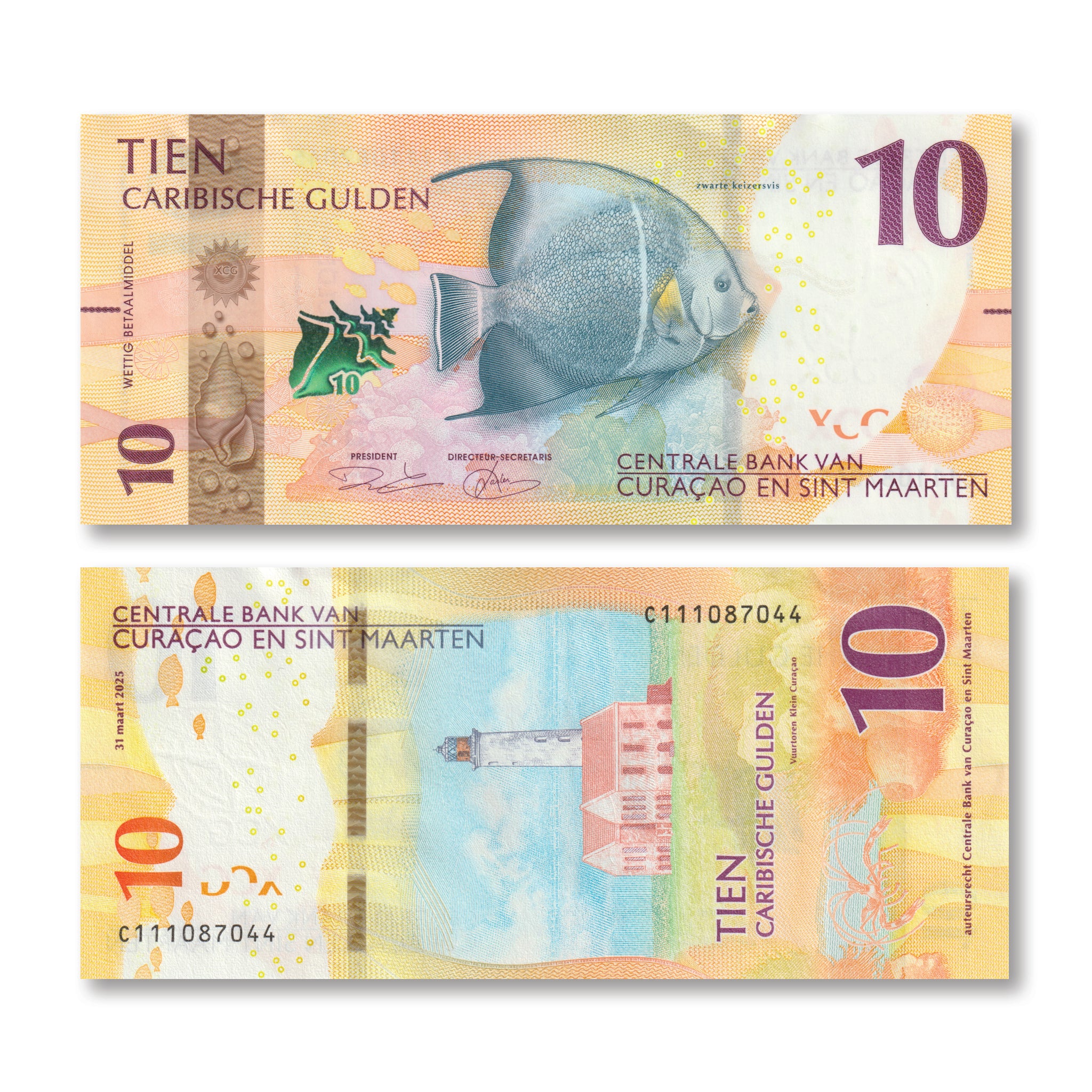 Guilders Sign Caribbean Guilder Full Set: 10–200 Guilders, 2025, UNC – Robert's World ...