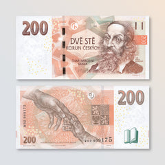 Czech Republic 200 Koruna, 2018, B128a, P19, UNC