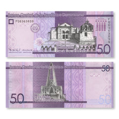 Dominican Republic 50 Pesos, 2017, B727a, UNC