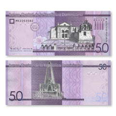 Dominican Republic 50 Pesos, 2020, B727c, UNC