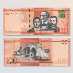 Dominican Republic 100 Pesos, 2017 (2018), B728a, UNC