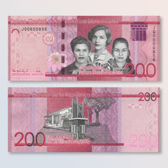Dominican Republic 200 Pesos, 2024, B729f, UNC