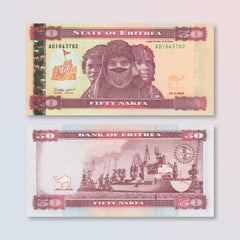 Eritrea 50 Nakfa, 2004, B107a, P7, UNC