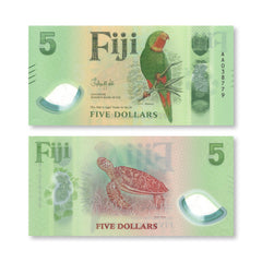 Fiji 5 Dollars, 2026, New Polymer Series, B534a, UNC