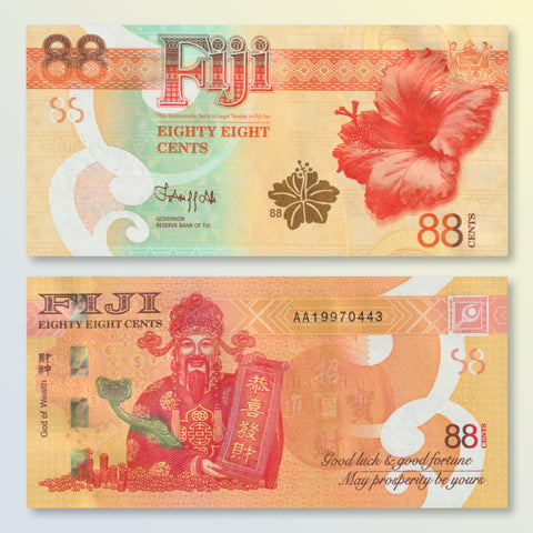 Fiji 88 Cents, 2022 Commemorative, BNP513a, UNC
