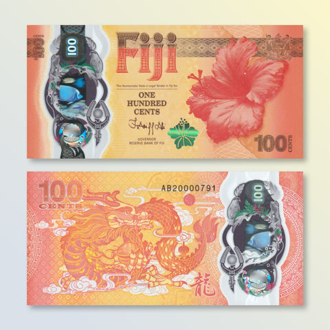 Fiji 100 Cents, 2023 Commemorative, BNP514a, UNC