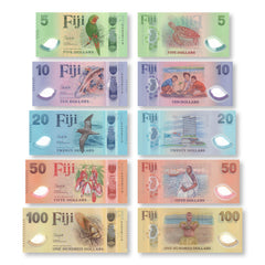 Fiji Full Set: New 2026 Polymer Series, Matching Serials, UNC