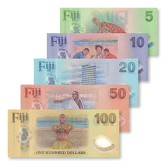 Fiji Full Set: New 2026 Polymer Series, Matching Serials, UNC