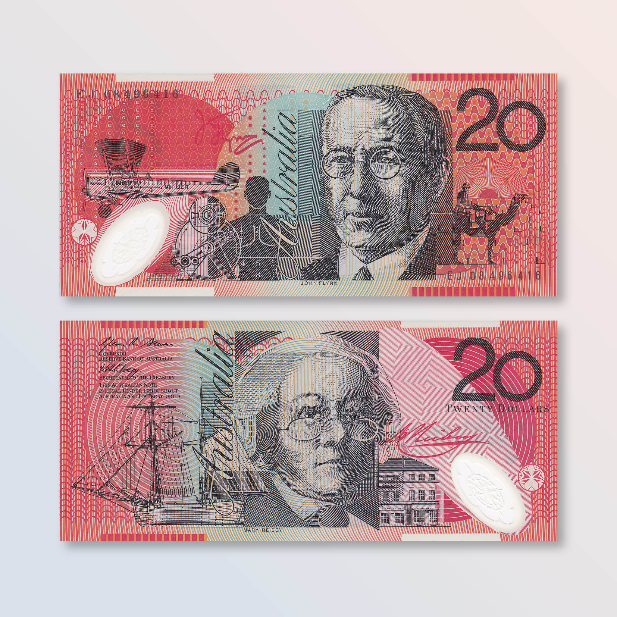 Australia 20 Dollars, 2008, B227f, P59f, UNC - Robert's World Money - World Banknotes