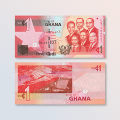 Ghana 1 Cedi, 2015, B145g, P37f, UNC