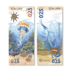 Goznak Test Note, 2025, Sealife, UNC