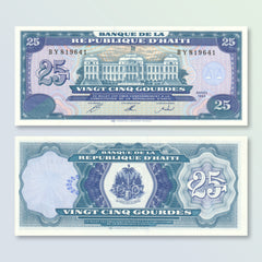 Haiti 25 Gourdes, 1993, B834a, P262a, UNC - Robert's World Money - World Banknotes