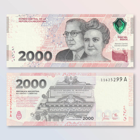 Argentina 2000 Pesos, 2023, B427a, UNC - Robert's World Money - World Banknotes
