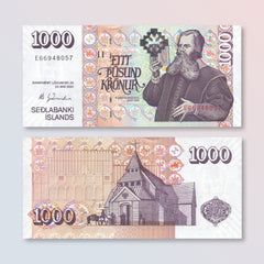 Iceland 1000 Krónur, 2001, B815e, P59, UNC