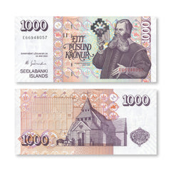 Iceland 1000 Krónur, 2001, B815e, P59, UNC