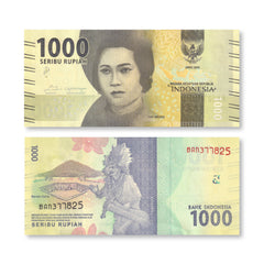 Indonesia 1000 Rupiah, 2016/2016, B609a, P154a, UNC - Robert's World Money - World Banknotes