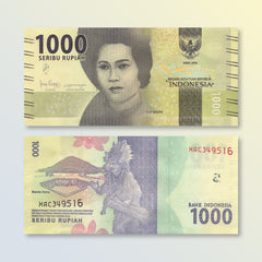 Indonesia 1000 Rupiah, 2026/2018, B609d, P154c, UNC