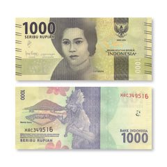 Indonesia 1000 Rupiah, 2026/2018, B609d, P154c, UNC