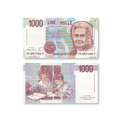 Italy 1000 Lire, 1990, B465c, P114c, UNC