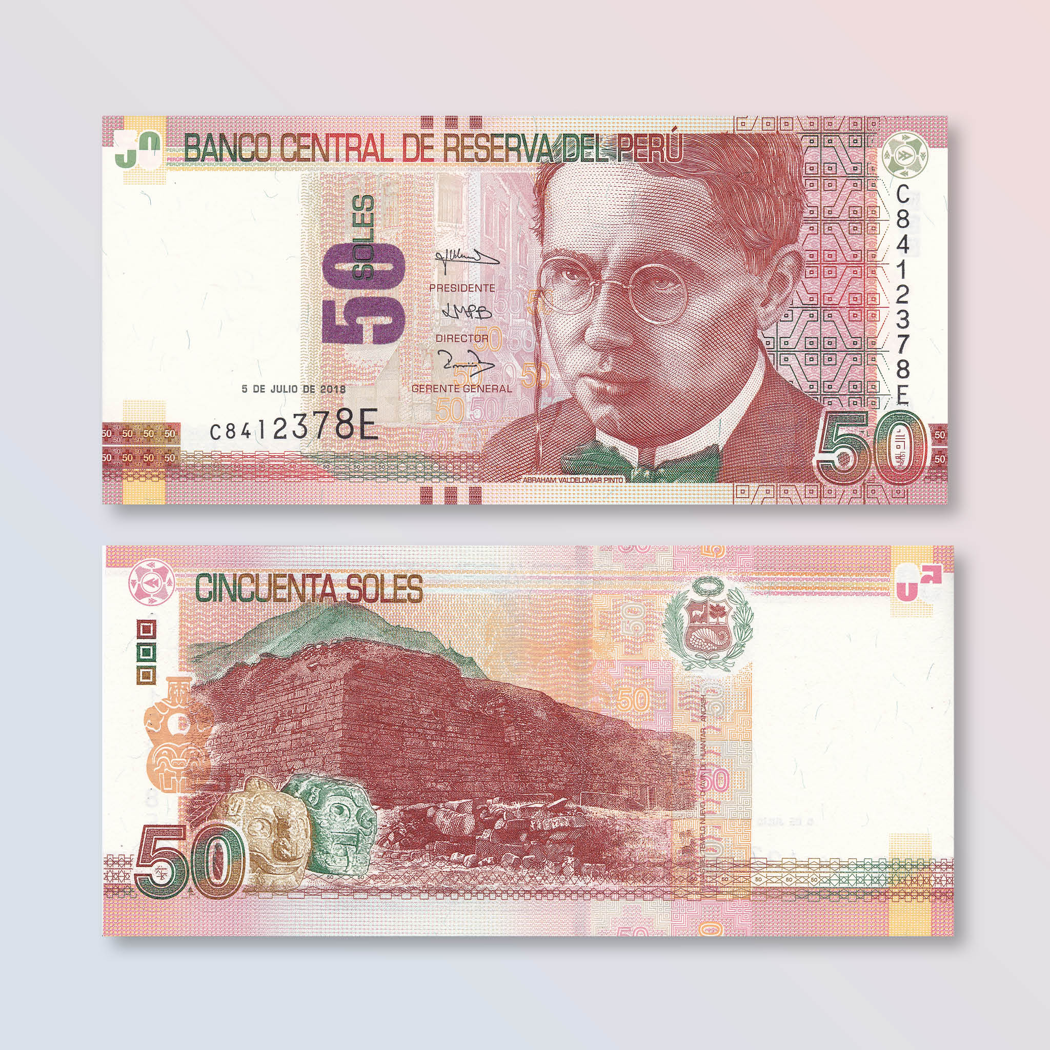Peru 50 Soles, 2018, B534a, P194, UNC - Robert's World Money - World Banknotes