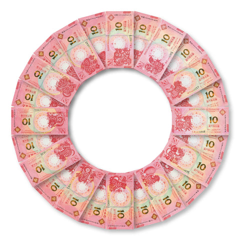 Macau Full Set: 10 Patacas, Commemorative, 2012–2023, Chinese Zodiac, UNC