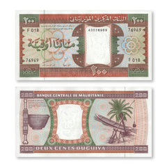 Mauritania 200 Ouguiya, 2002, B105k, P5j, UNC