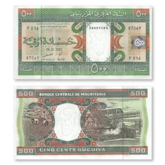 Mauritania 500 Ouguiya, 2002, B112c, P8c, UNC