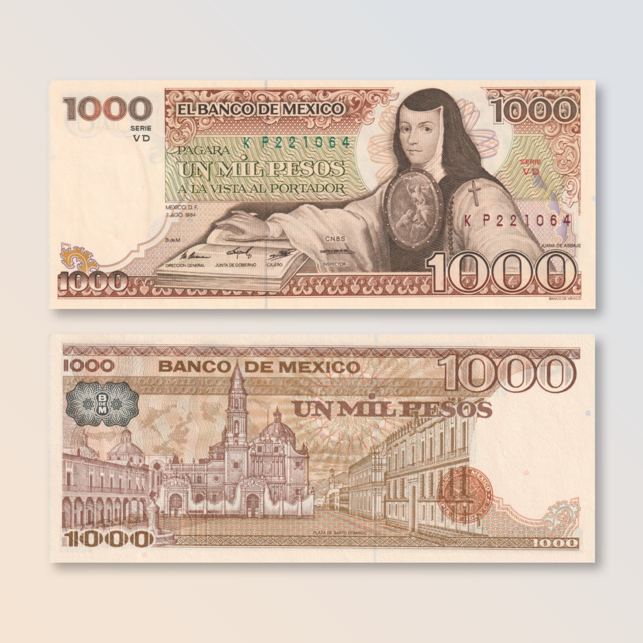 Mexico 1000 Pesos, 1984, B656b, P80b, UNC - Robert's World Money - World Banknotes