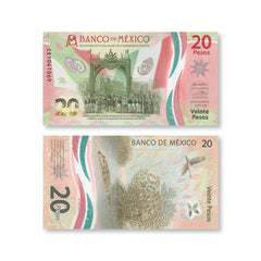 Mexico Full Set: 20–1,000 Pesos, 2019–2023, Current Familia G, UNC - Robert's World Money - World Banknotes