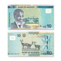 Namibia 10 Dollars, 2025, B220a, UNC