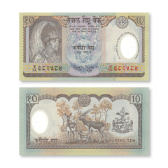 Nepal 10 Rupees, 2002 Commemorative, Polymer, B251a, P45, UNC