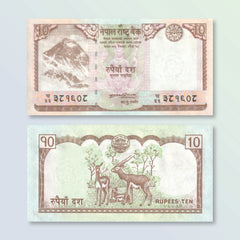Nepal 10 Rupees, 2008, B274a, P61a, UNC