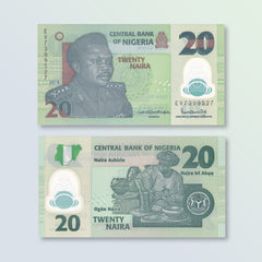 Nigeria 20 Naira, 2018, B232r, P34n, UNC
