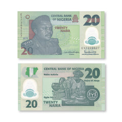 Nigeria 20 Naira, 2018, B232r, P34n, UNC