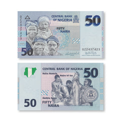 Nigeria 50 Naira, 2007, B233c, P35b, UNC