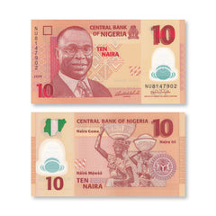 Nigeria 10 Naira, 2009, B235a, P39a, UNC