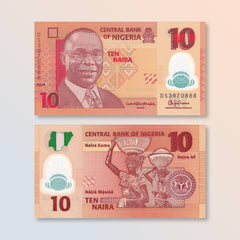 Nigeria 10 Naira, 2016, B235k, P39g, UNC