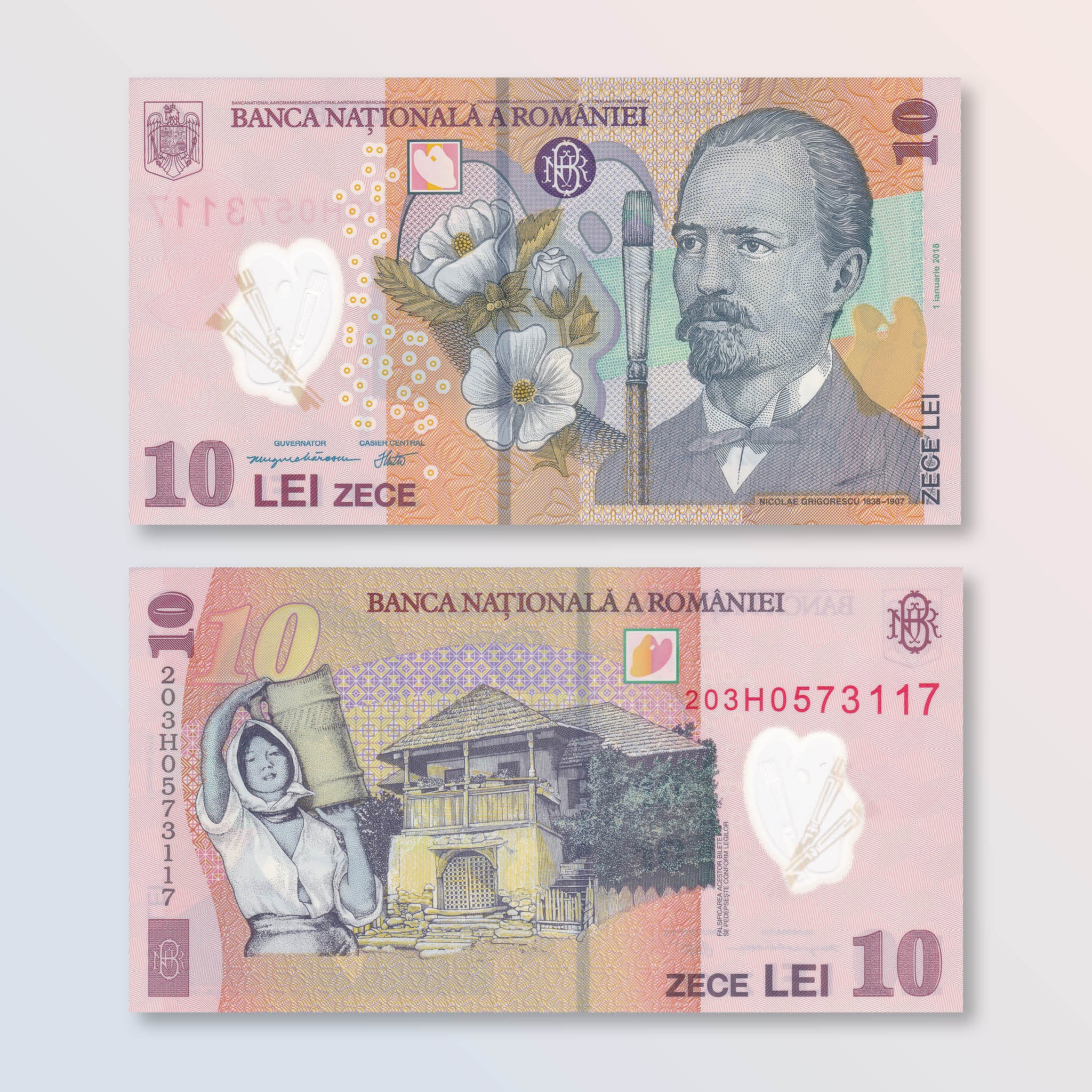 Romania 10 Lei, 2018 (2020), B288b, P119, UNC - Robert's World Money - World Banknotes