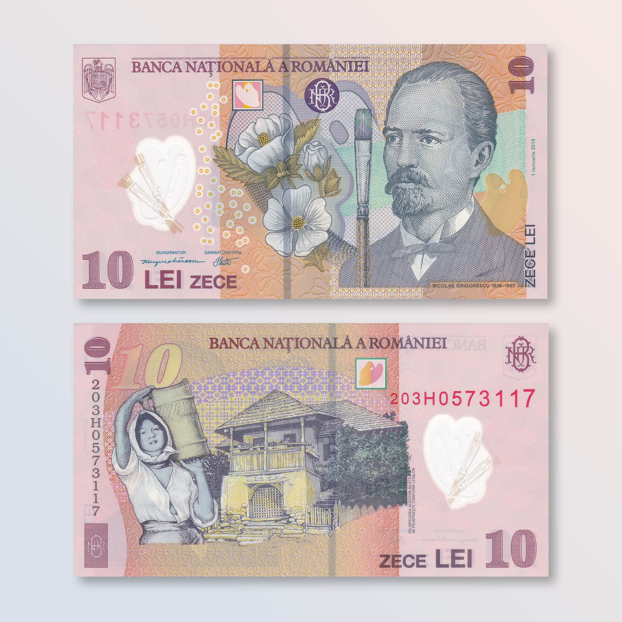 Romania 10 Lei, 2018 (2020), B288b, P119, UNC - Robert's World Money - World Banknotes