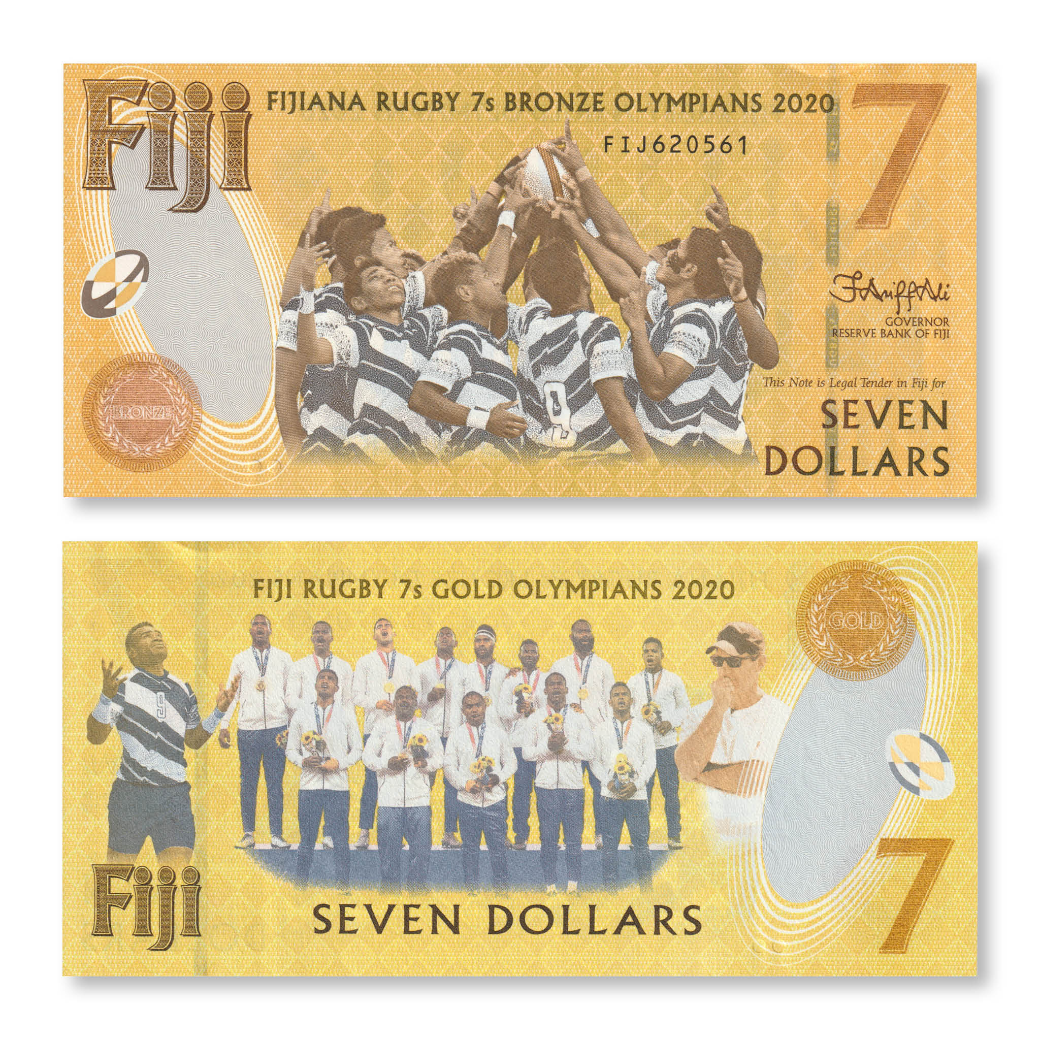 Fiji 7 Dollars, 2022, B533a, UNC - Robert's World Money - World Banknotes